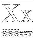 Letter x : click on me to open in a larger window