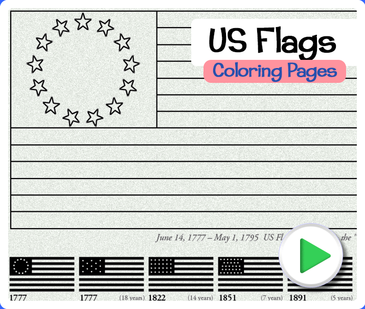 US Flags Coloring Pages