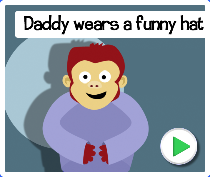 Daddy wears a funny hat Storybook